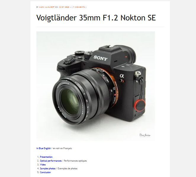 コシナNOKTON 35mm F1.2 SE 四隅は甘いがスペシャルなレンズ - とるなら 