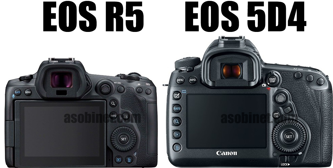 EOS R5と5D Mark IVの比較