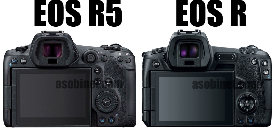 EOS R5とEOS Rの比較